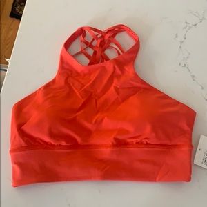 Lululemon free time be moved bra high neck red